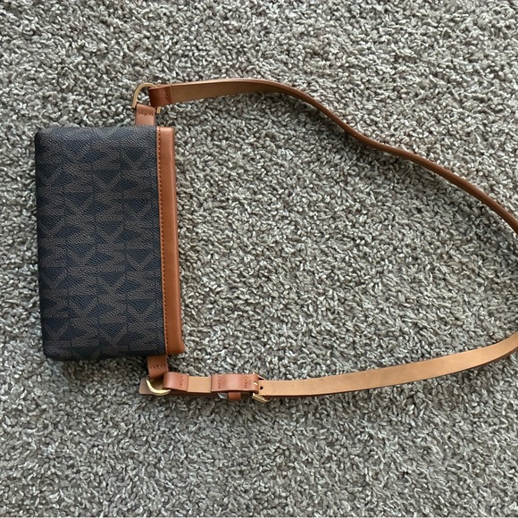 Michael Kors Handbags - Michael Kors Brown Leather Crossbody Bag with Adjustable Strap